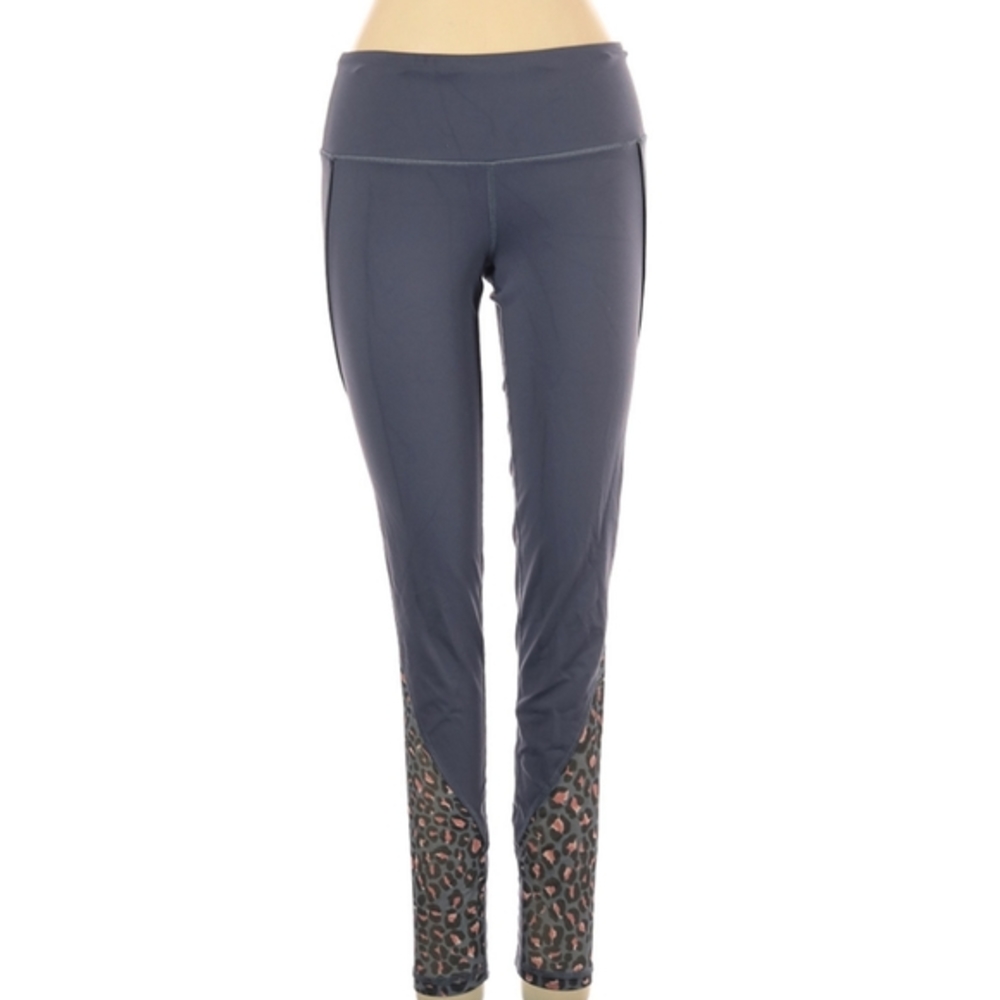 VS Victoria Sport Knockout‎ Cheetah Print Mesh Panel Tight Leggings Gray XS